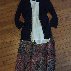 Gorgeous Paisley Wrap Maxi Skirt